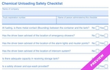 Free Chemical Unloading Checklist Download