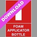 Foam Applicator Bottle Red Sign Free Download